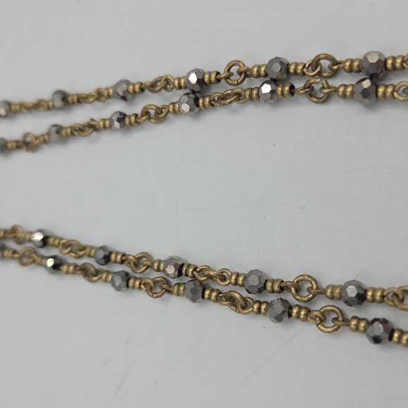 Lucky Brand Reversible Pendant Necklace w/Tassles - Picture 3 of 5